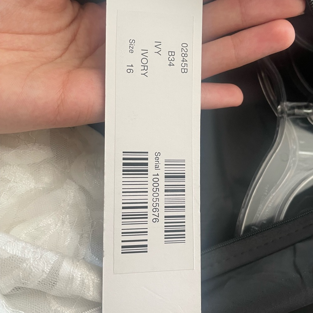 Jovani Ivory Dress Wedding Prom